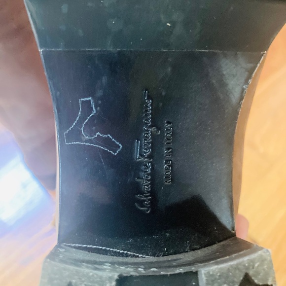 Salvatore Ferragamo Calf Suede shearling boots size 7.5 - Picture 9 of 12